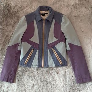 Marc Jacobs Denim Patchwork Jeans Jacket Sz 2